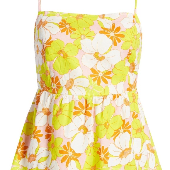 Sanctuary Play date Camisole Floral Orange and Yellow NWT - Picture 3 of 12